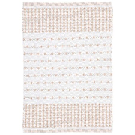 Safavieh 3 x 5 ft. Montauk Contemporary Rectangle Flat Weave Rug Sage & Ivory MTK714W-3